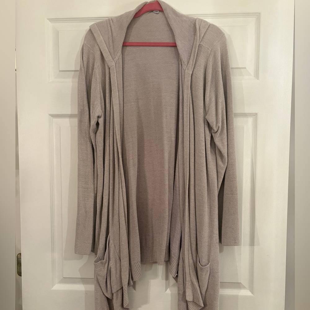 Barefoot Dreams CozyChic Ultra Lite
Hooded Seashore Cardigan -1X